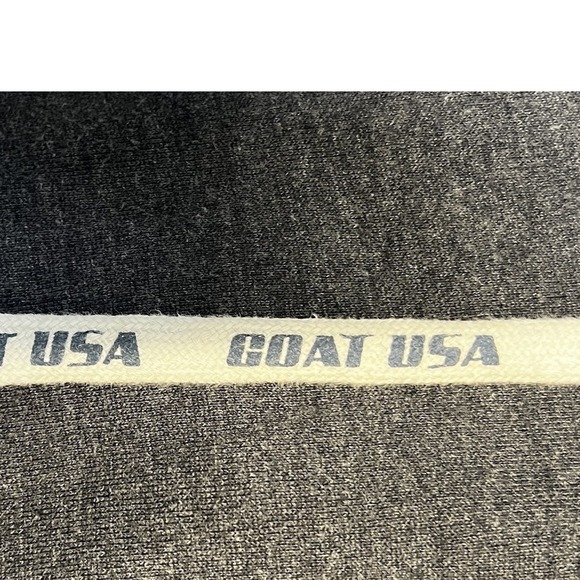 Goat USA New York Hoodie Mens Blue‎ Sweatshirt Pullover Embroidered Drawstring L - Picture 12 of 12